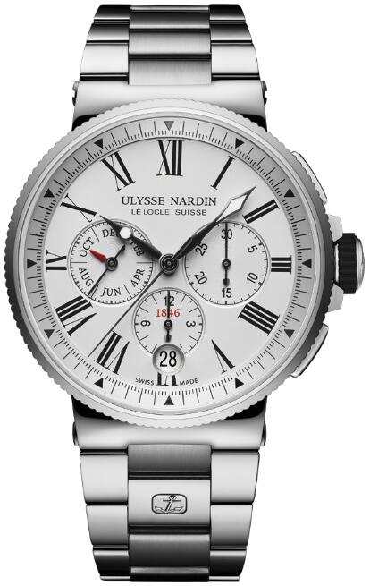 Ulysse Nardin Marine Chronograph Annual Calendar 43mm 1533-150-7m/40 Replica Watch